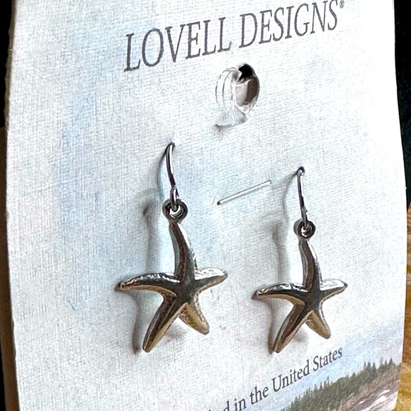 Lovell Designs - Starfish Drop Pewter Earrings, NWT - Picture 3 of 4